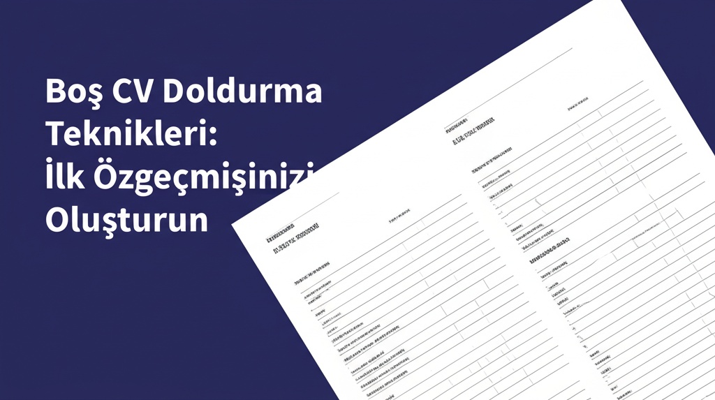 Boş CV Doldurma Teknikleri: İlk Özgeçmişinizi Oluşturun