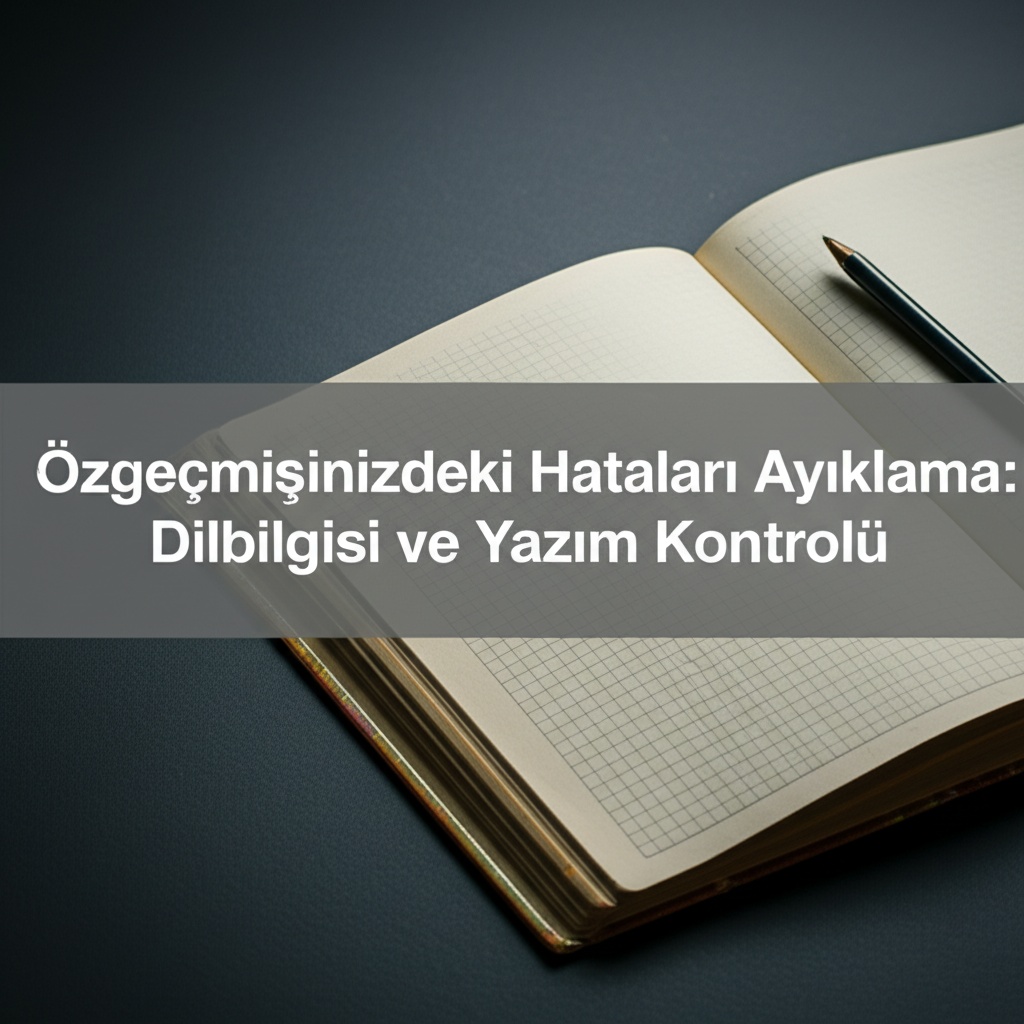 Özgeçmişinizdeki Hataları Ayıklama: Dilbilgisi ve Yazım Kontrolü
