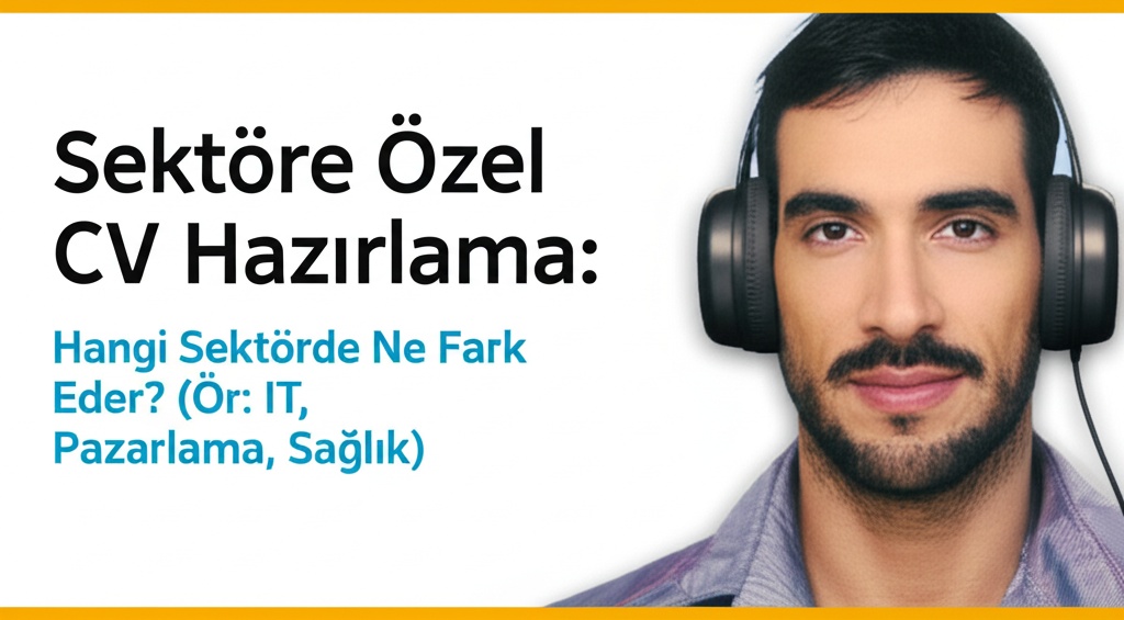 Sektöre Özel CV Hazırlama: Hangi Sektörde Ne Fark Eder? (Ör: IT, Pazarlama, Sağlık)