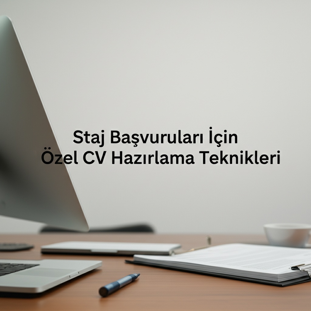 Staj Başvuruları İçin Özel CV Hazırlama Teknikleri